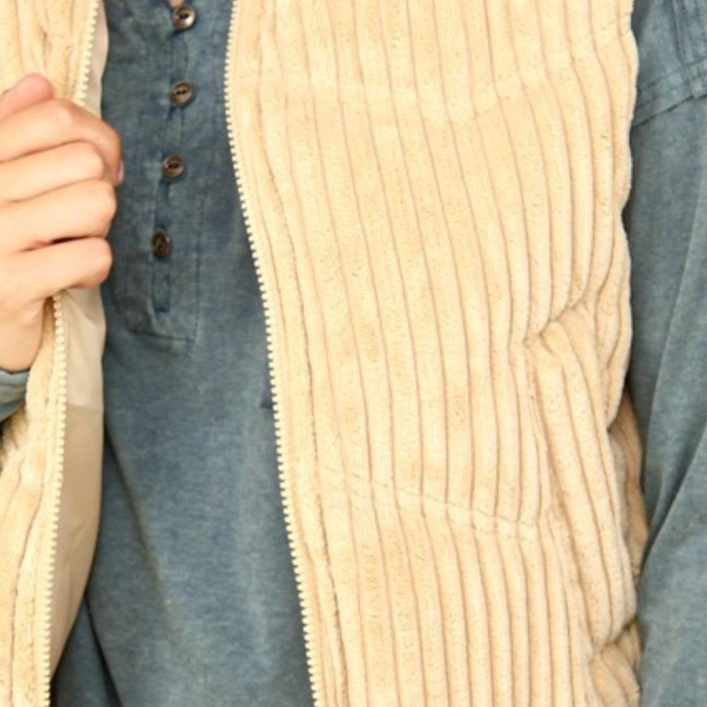 Lilly Padded Corduroy Puffer Vest