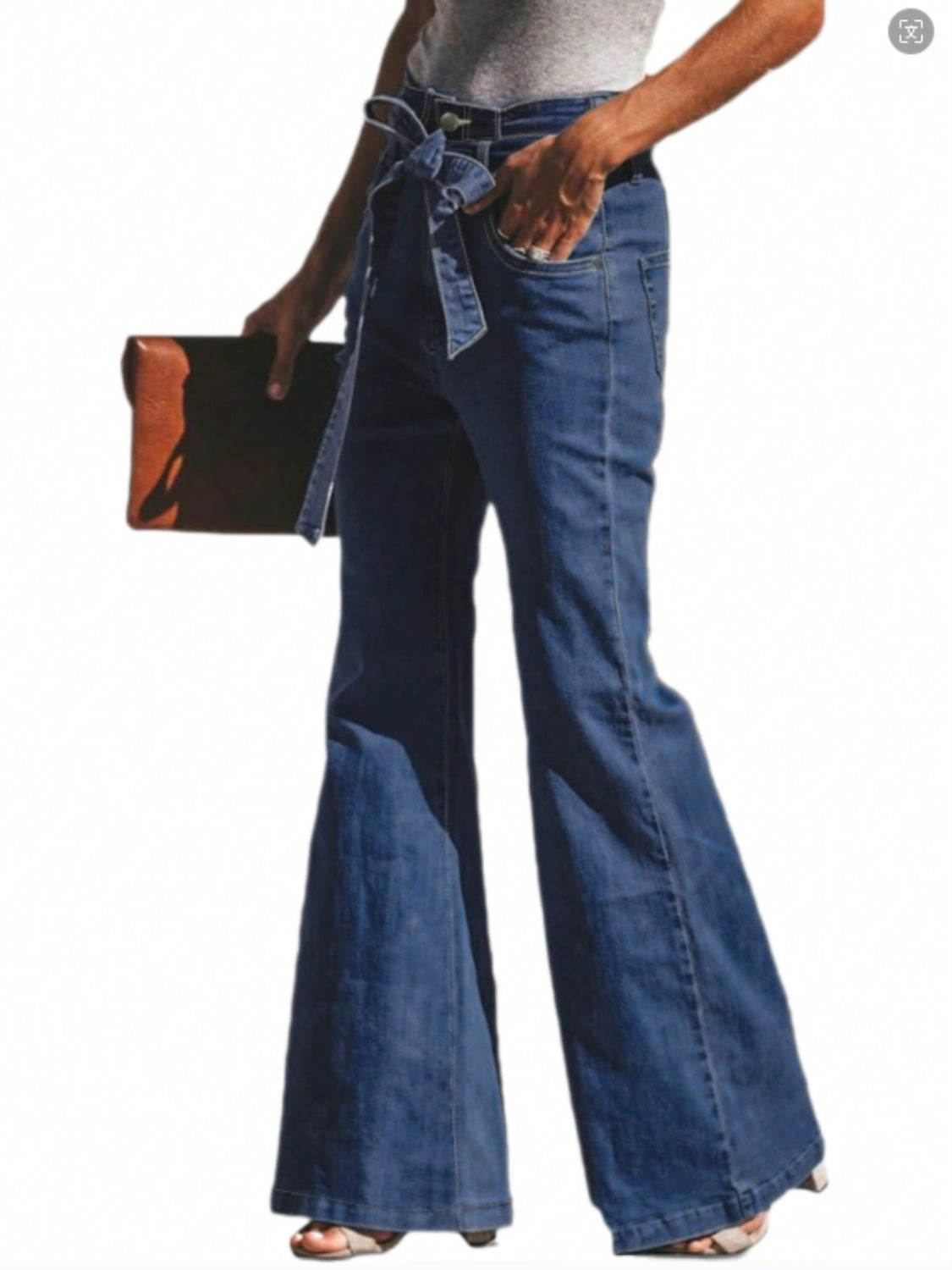 Katelyn Tied Flare Jeans