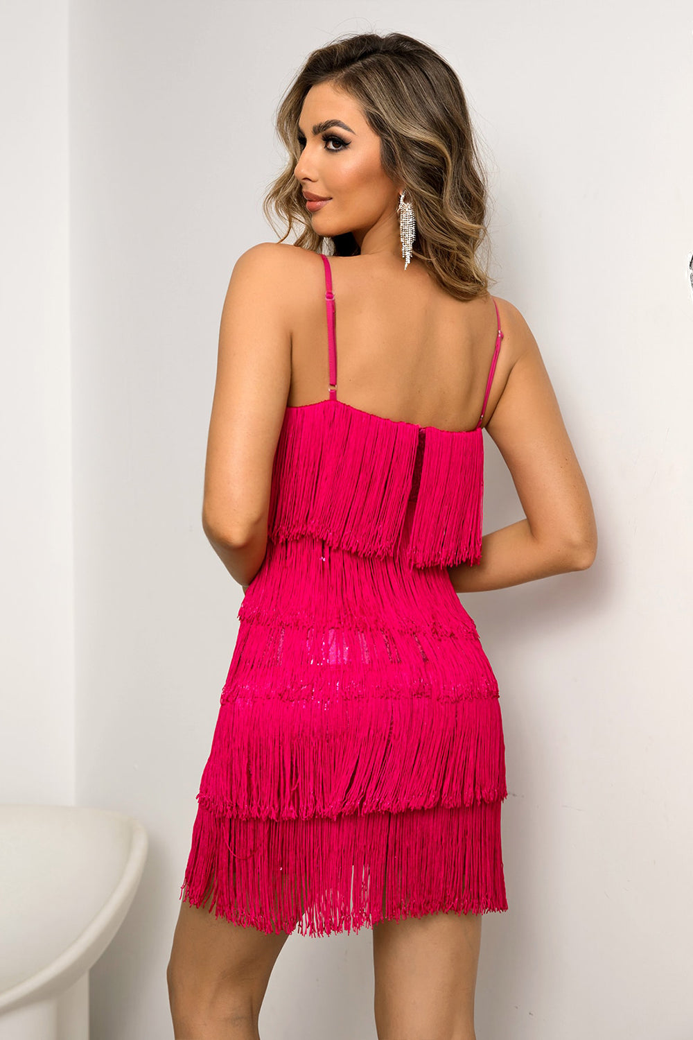 Kayla Fringe Mini Dress