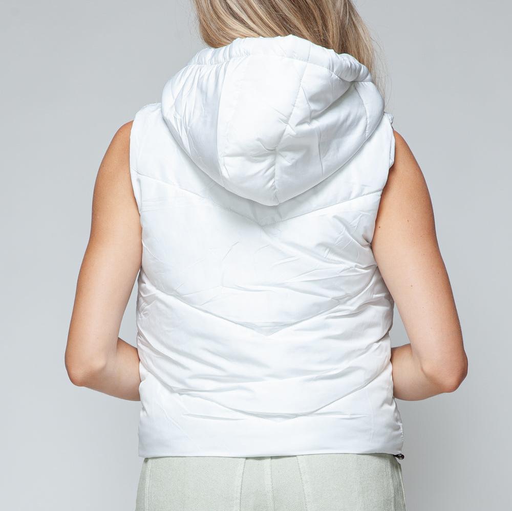 Josie Zip Up Quilted Hooded Vest