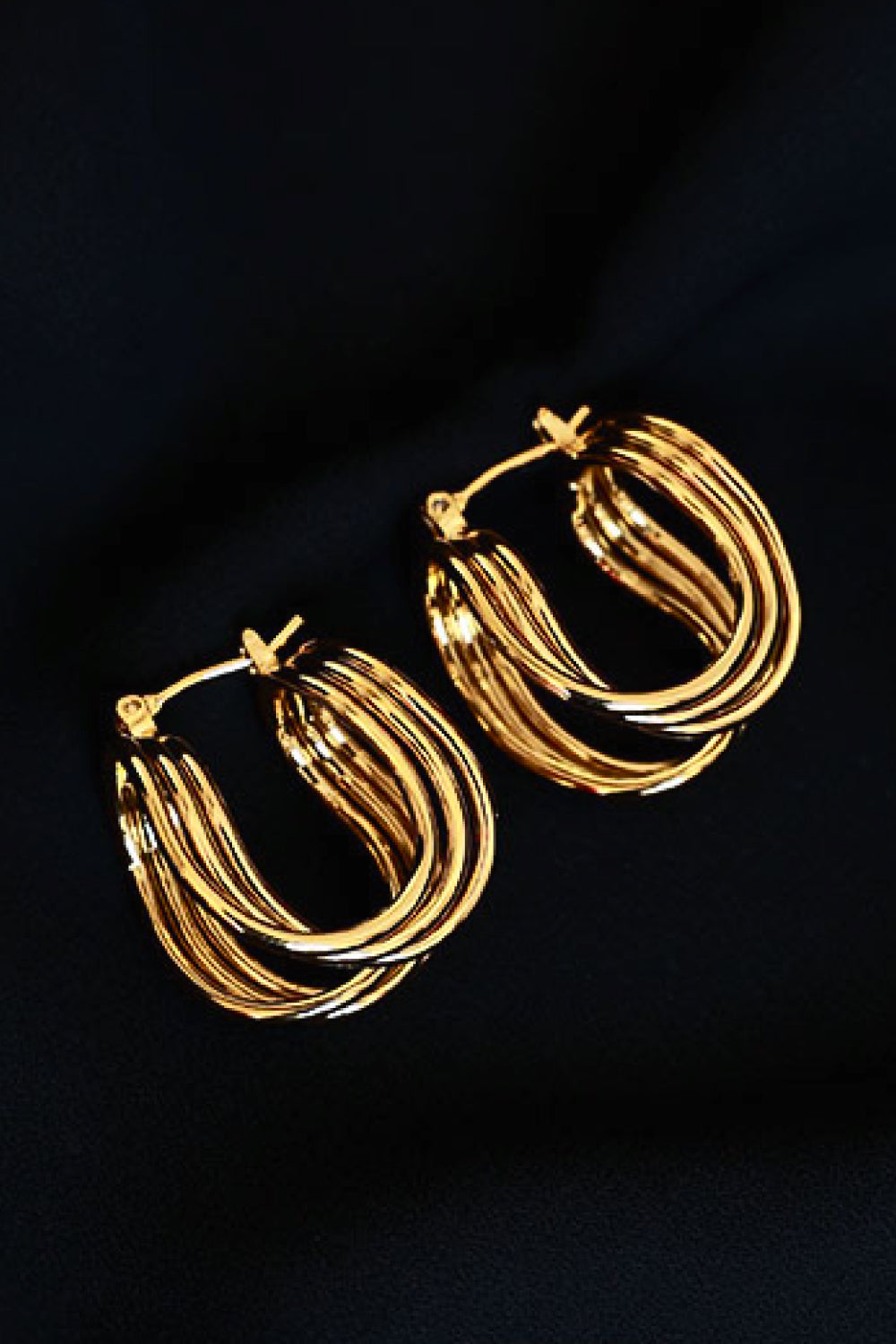Aria U-Shaped Hoop Earrings