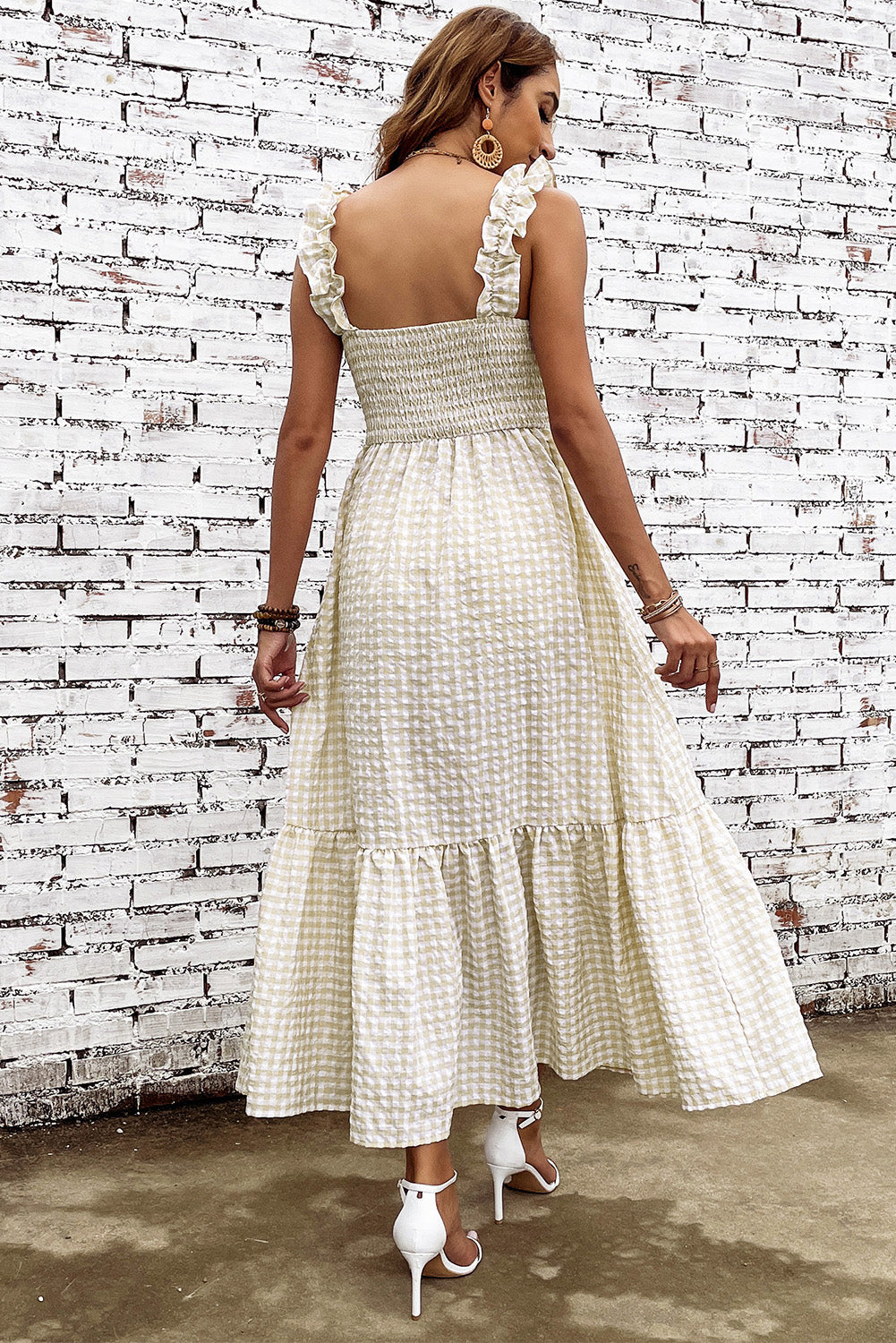 Missy Gingham Maxi Dress