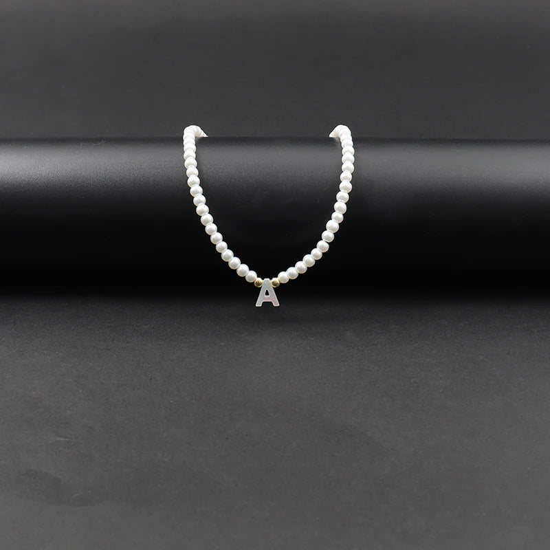 Initial Pearl Necklace