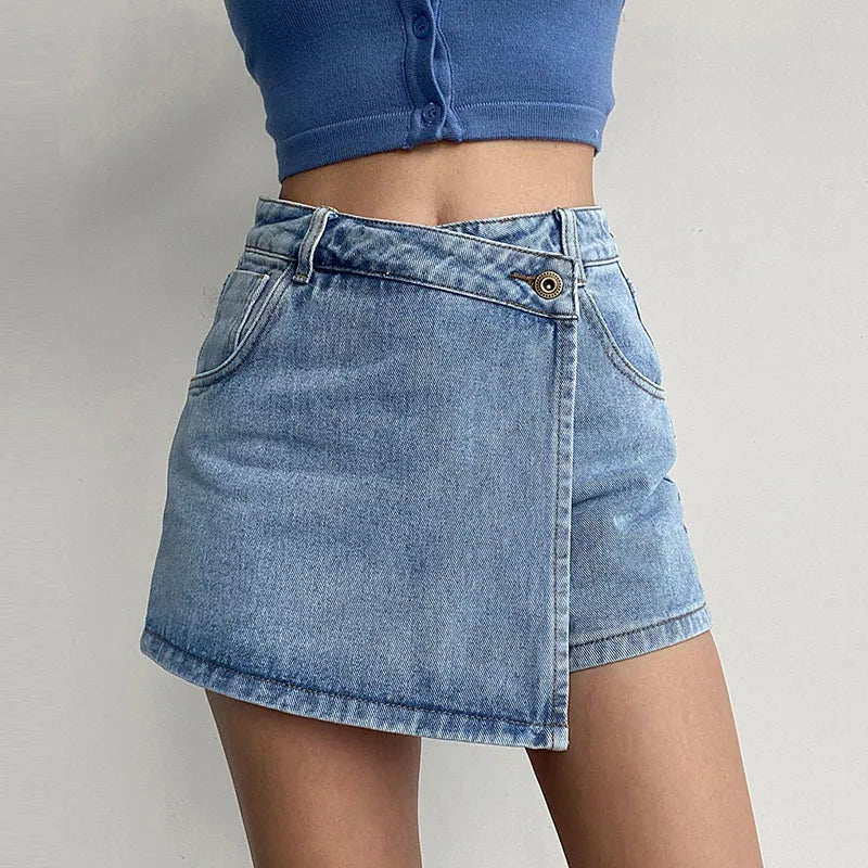 Joanna Denim Mini Skort