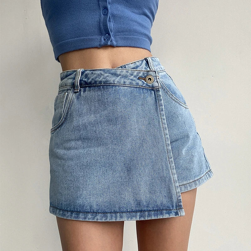 Joanna Denim Mini Skort