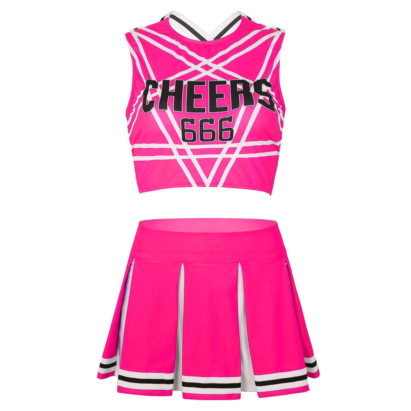 Satan's Cheerleader Costume Set