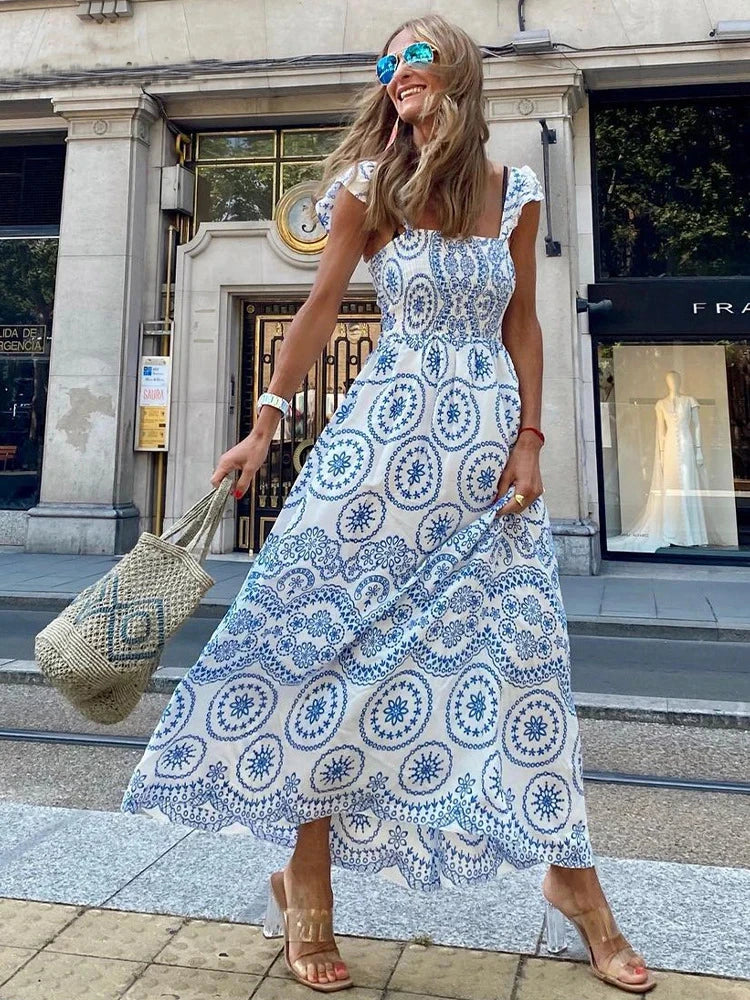Alyssa Maxi Dress - très bleu éclat