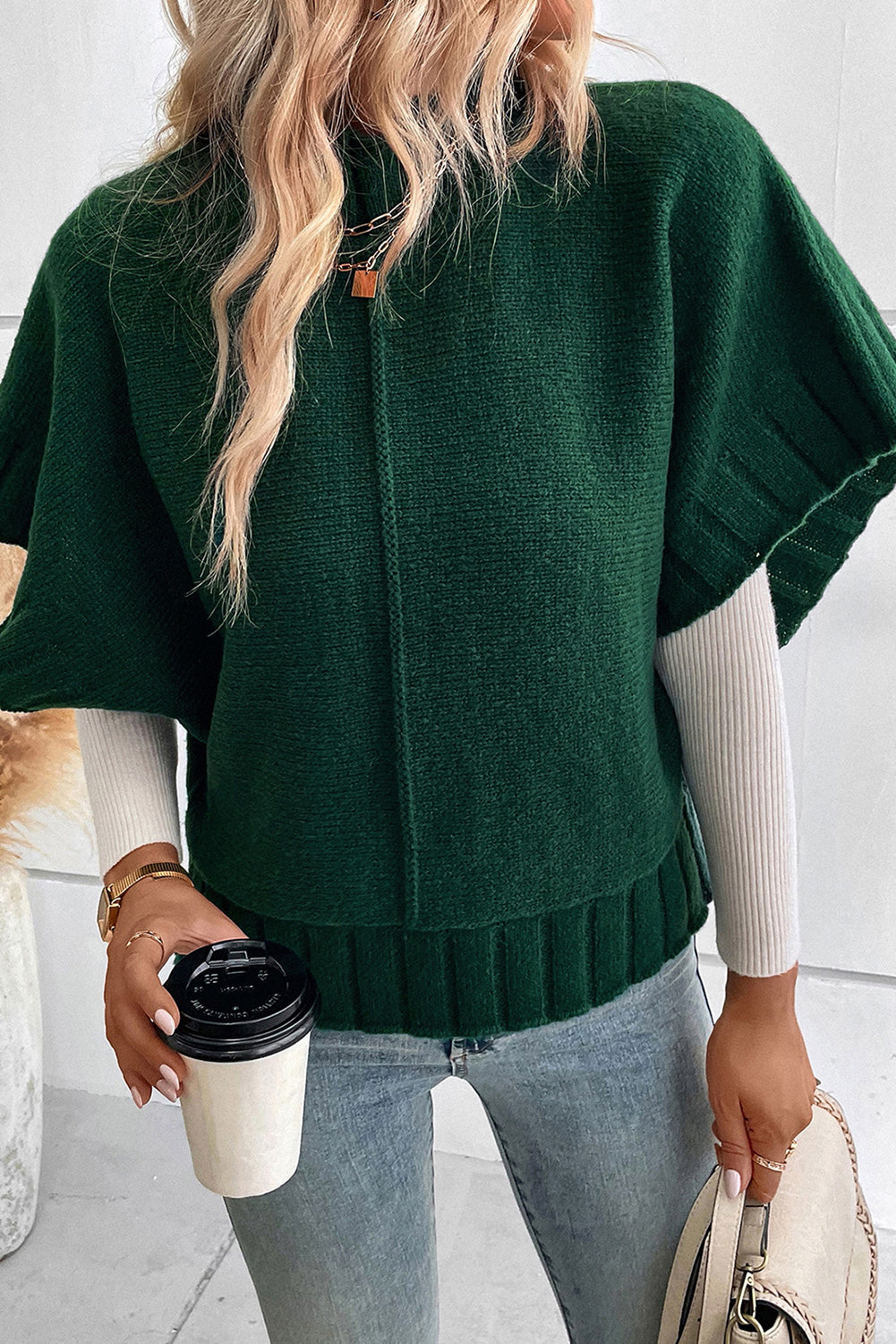 Kimberly Short Sleeve Knit Sweater