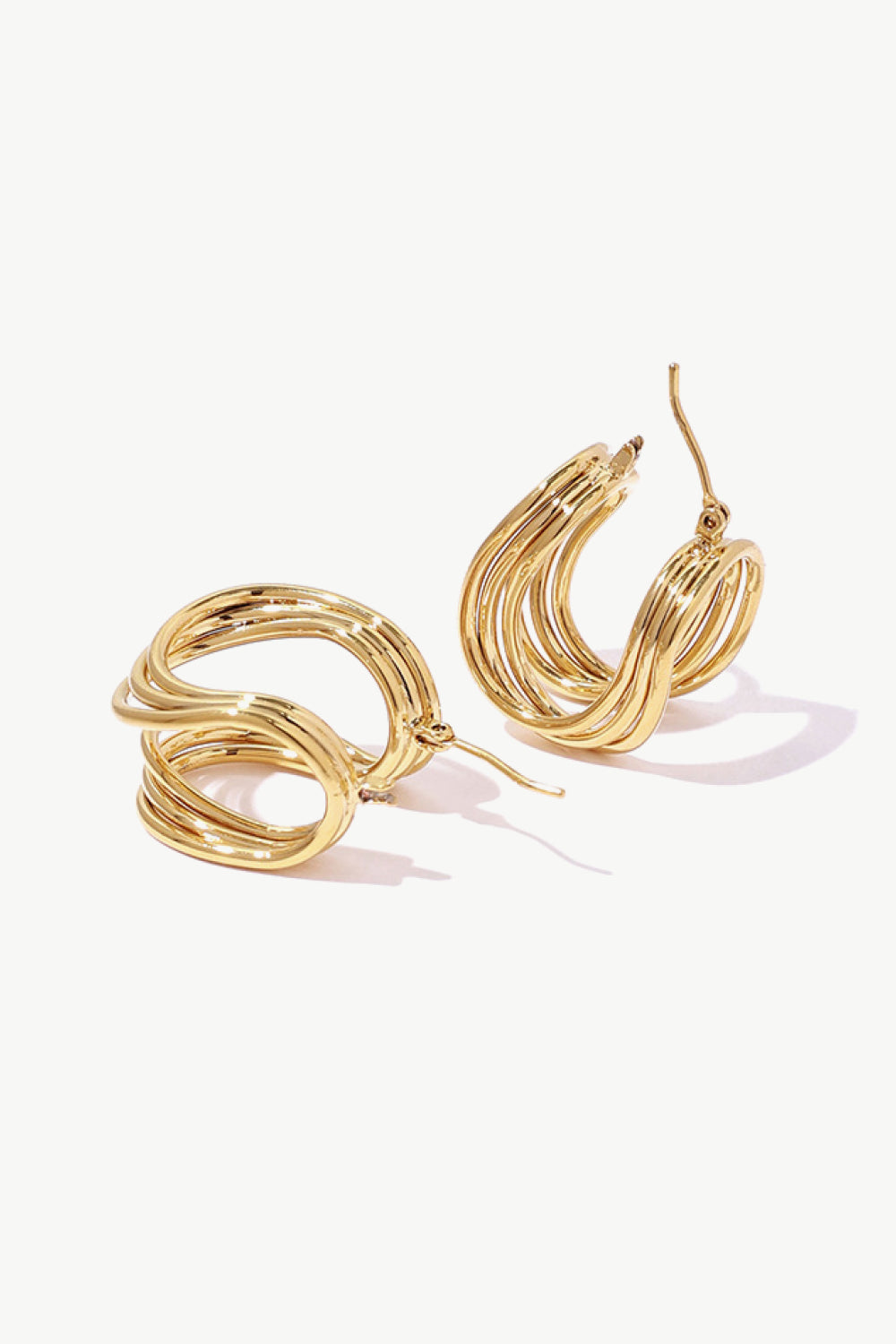 Aria U-Shaped Hoop Earrings