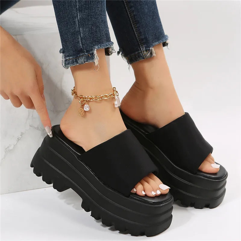 Ali Platform Sandals - très bleu éclat